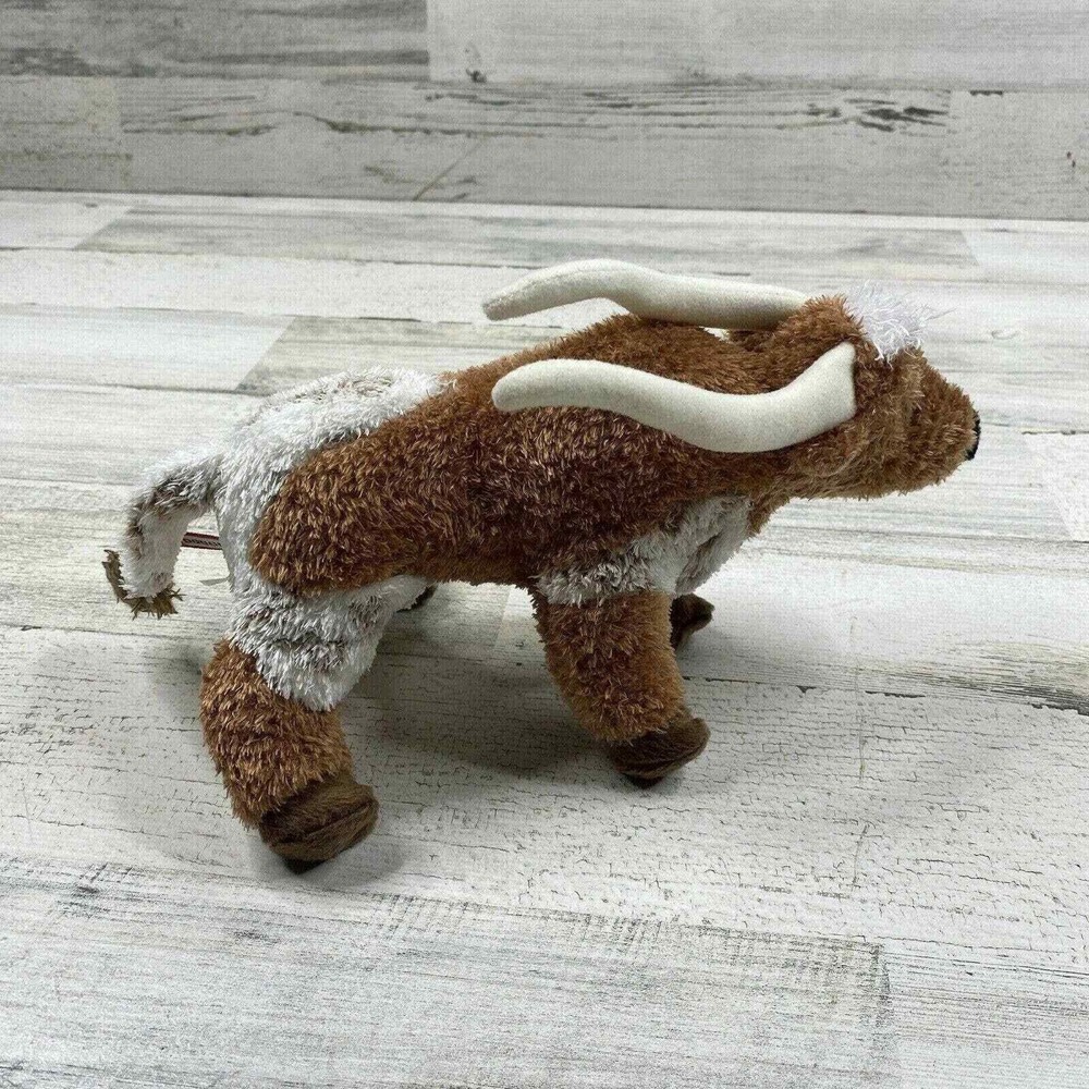 Douglas Cuddle Toy Zeb Longhorn Steer Plush‎ Stuffed Animal Horns 11" Realistic - Picture 4 of 8